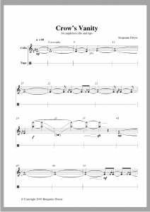Crow's Vanity Page 3 -- Sample of music typesetting by Playright Music Ltd. Ireland + UK