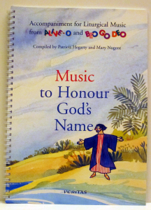 Sample of music typesetting in a religious book by Playright Music Ltd.