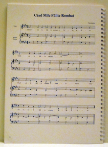 Sample of music typesetting in a religious book by Playright Music Ltd., London
