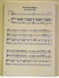 Sample of music typesetting in a religious book by Playright Music Ltd., London