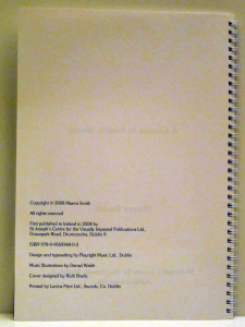 Work sample of design and typesetting of a text book, involving common music notation and Braille music, by Playright Music Ltd.