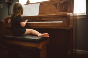 Little Toes and Piano Notes